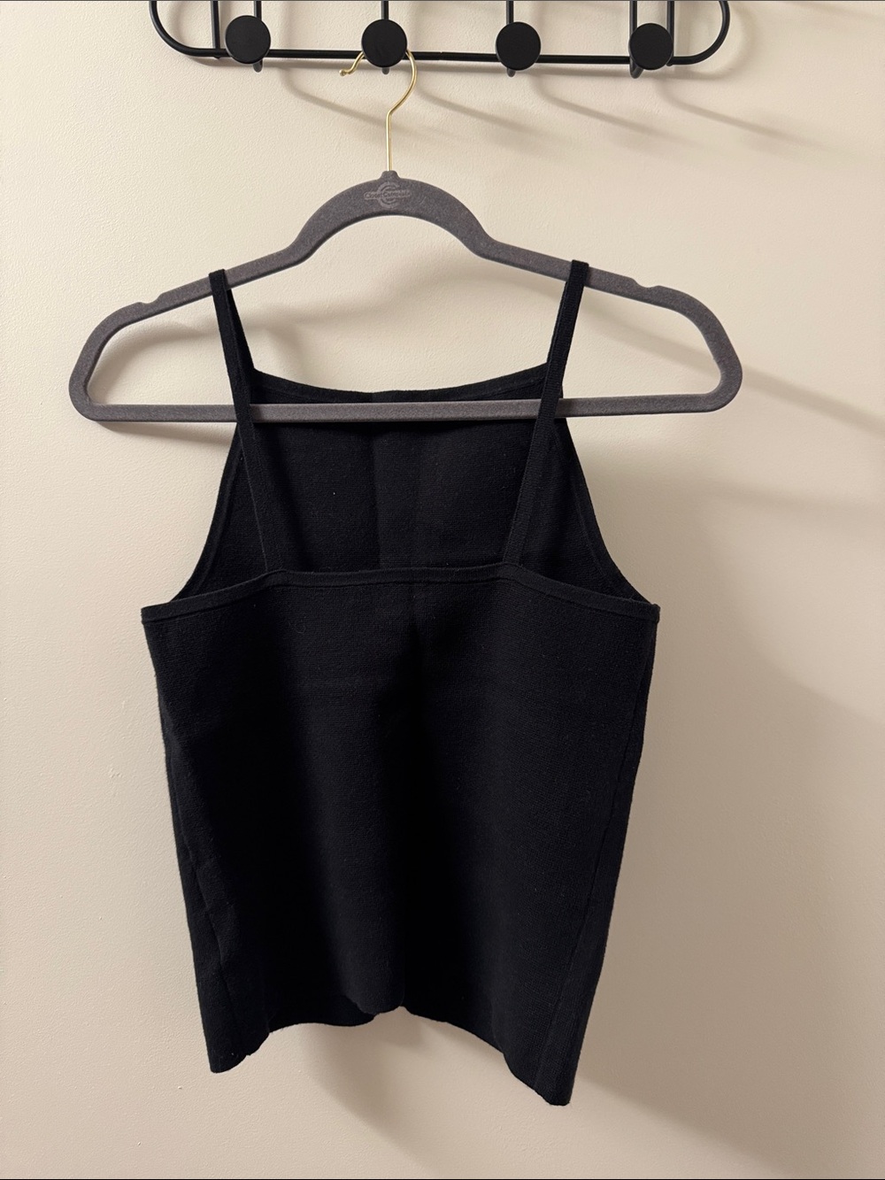 Madewell Black Ribbed Tank Top with Low Back Size XS - Picture 2 of 3